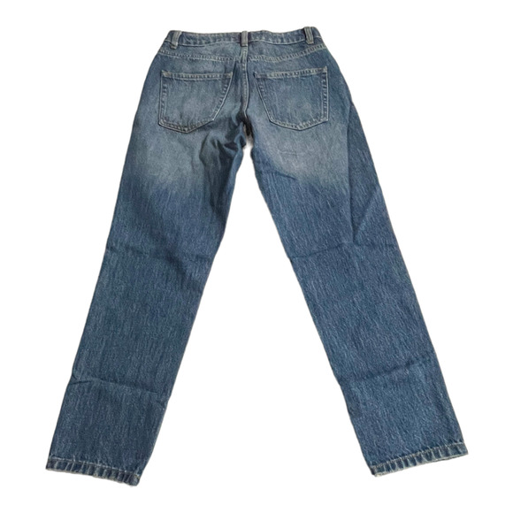 Topshop Womens Jeans Size 26 Mom Tapered High Wasit Denim Blue Jeans Medium Wash - Picture 6 of 8